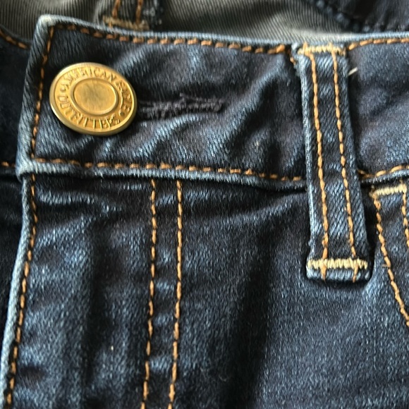 American Eagle Women's Low Rise Jegging Super Stretch Dark Denim size 4 - Picture 7 of 8